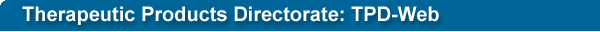 Therapeutic Products Directorate: TPD-Web